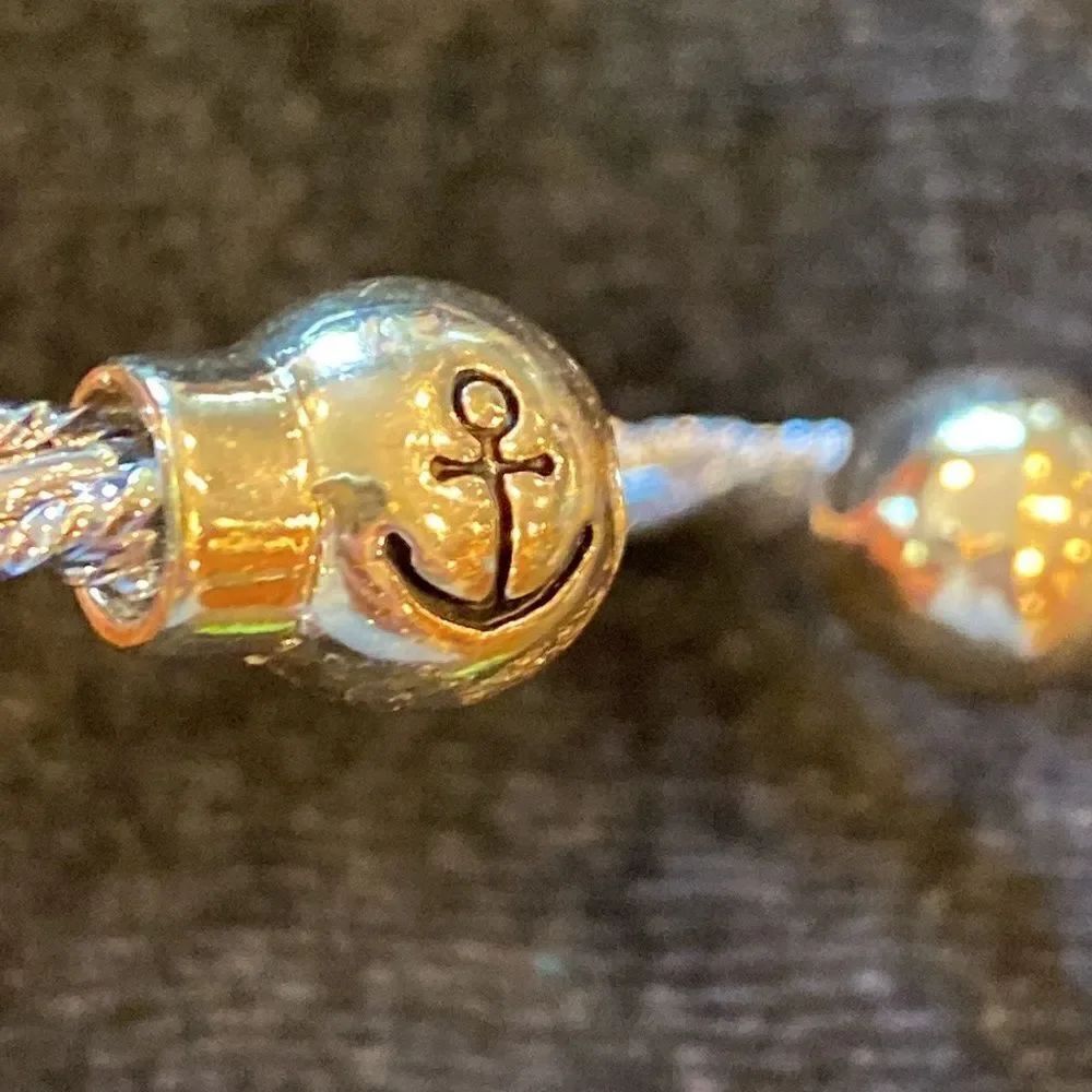 Nautical Rope Twist Bangle Bracelet